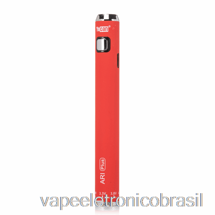 Vape Recarregável Yocan Ari Plus 900mah Bateria Vermelha
